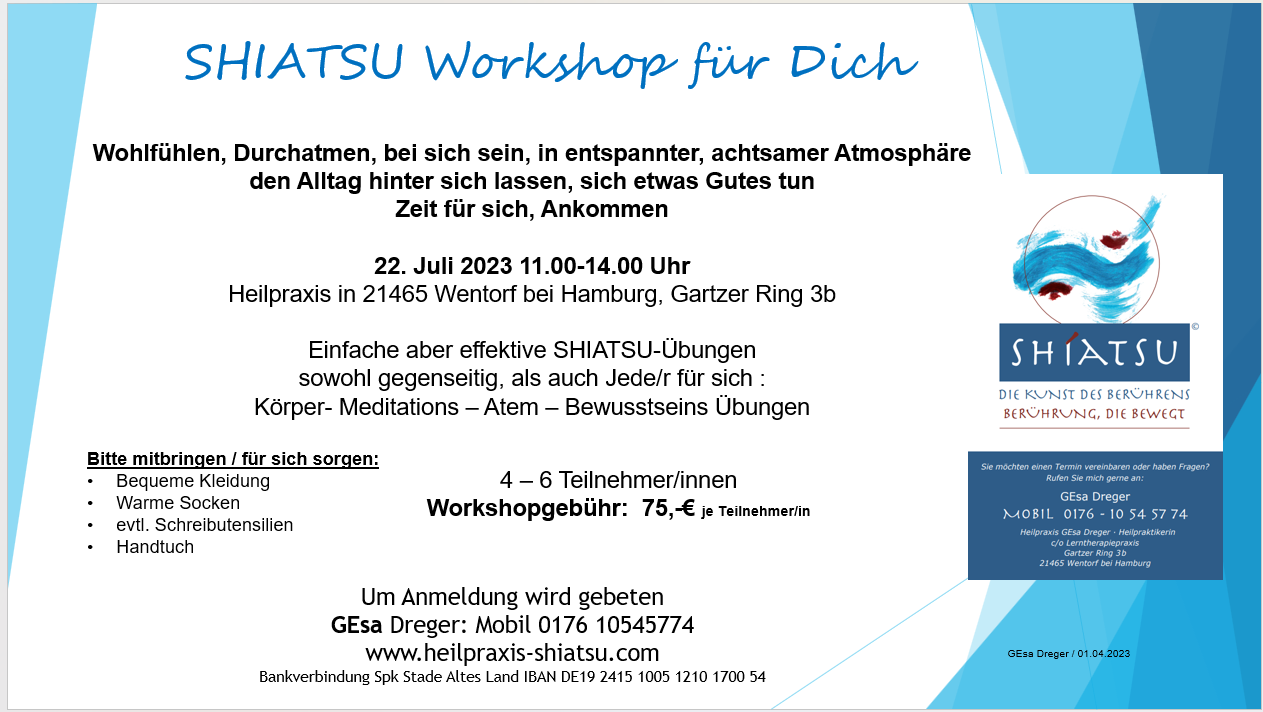 Shiatsu Workshop