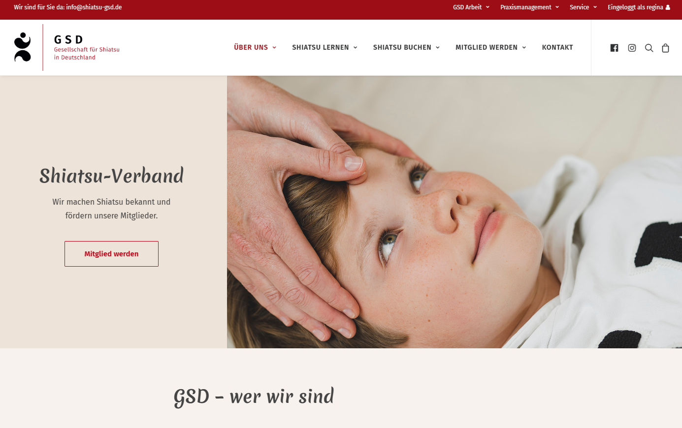 Die GSD Website.
