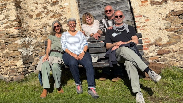 Vorstandssitzung des Shendo-Verbandes: v.li. Prabati, Gayaka, Anne Faier, Roland Osswald, Silke Schaefer